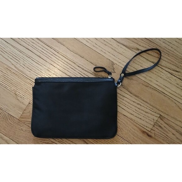 Laundry By Shelli Segal Womens Black Wrist Bag Purse Handbag - Picture 2 of 11